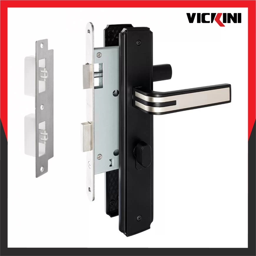 Khóa cửa nẹp VICKINI 35123.101 – Vàng xướt mờ/Vàng bóng