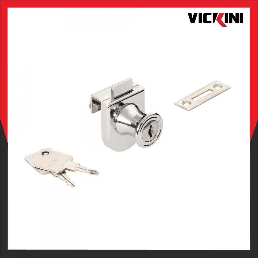 Khóa tủ kính VICKINI 03407.001 – Crom bóng