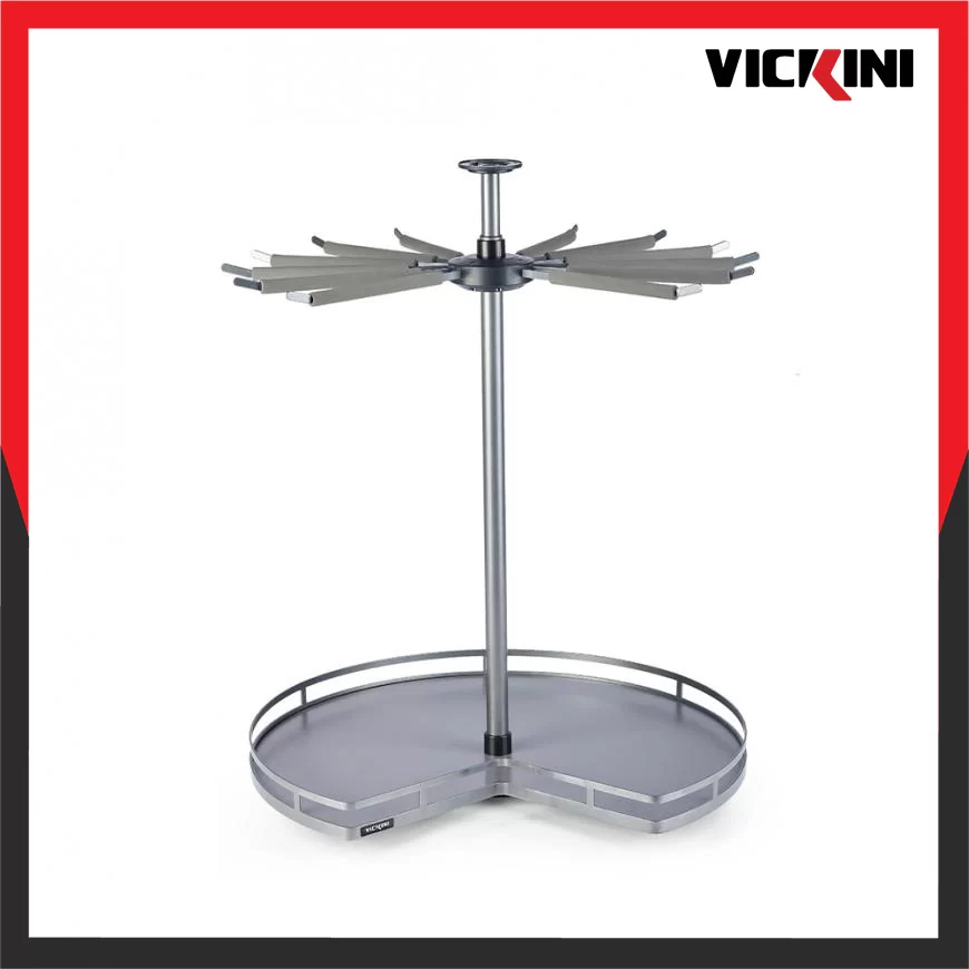 Giá kệ góc treo đồ 2 tầng xoay 360 độ VICKINI 18239
