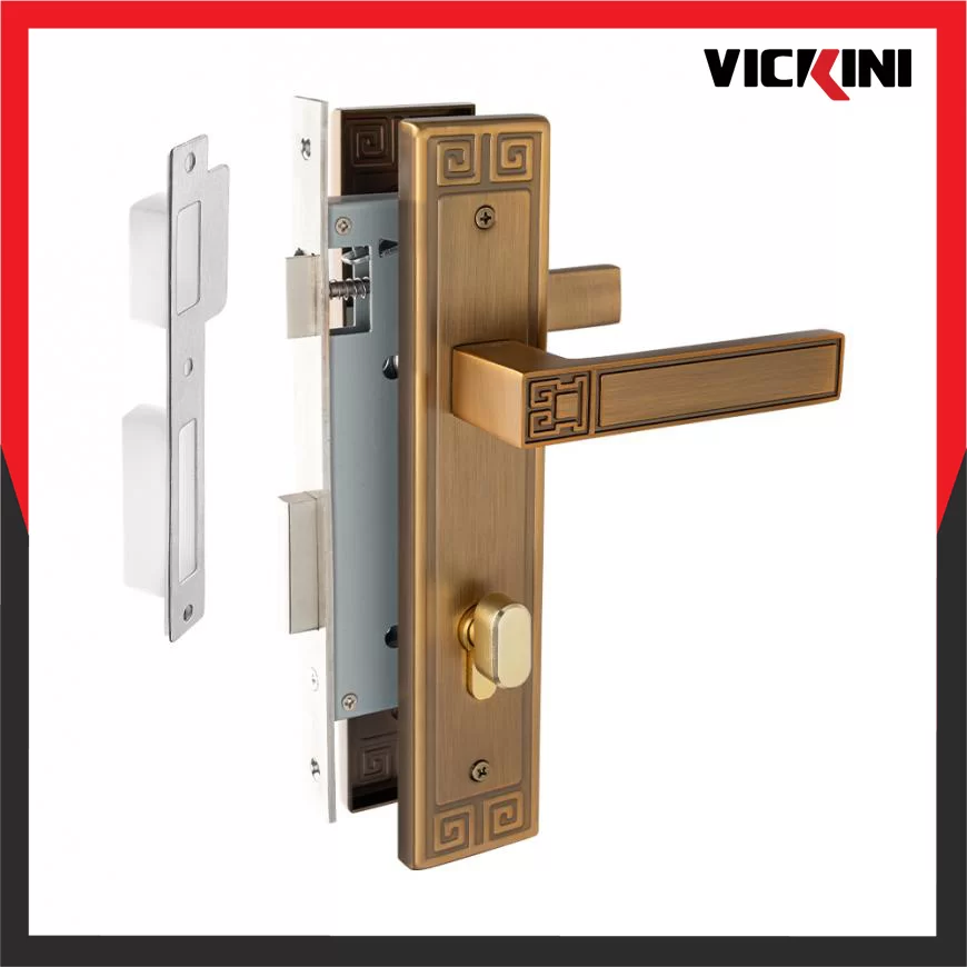 Khóa cửa nẹp VICKINI 33017.001 – Cafe vàng