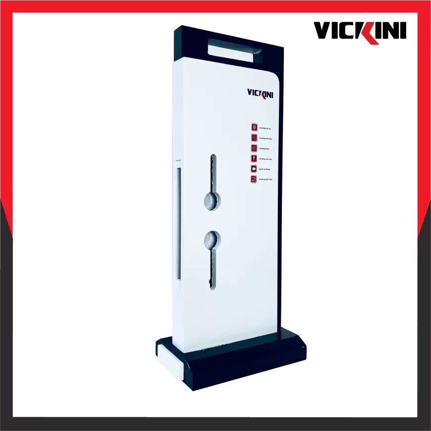 Bục trưng khóa vân tay đơn VICKINI SP000010 – Trắng xám