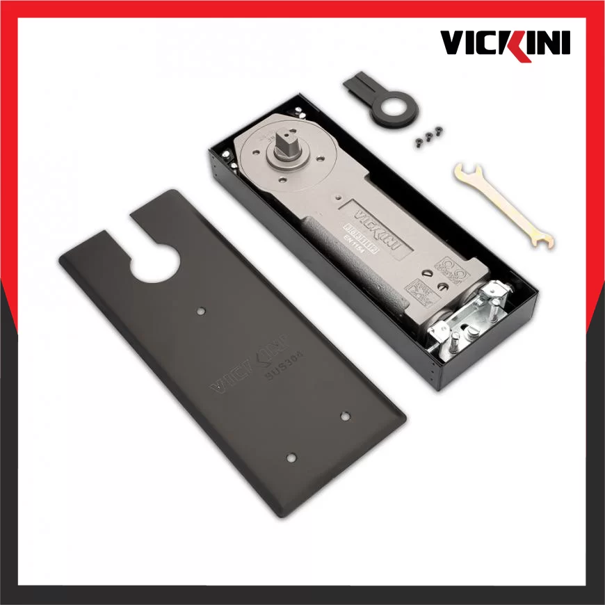 Bản lề sàn VICKINI 60034.001 – Vàng xướt mờ