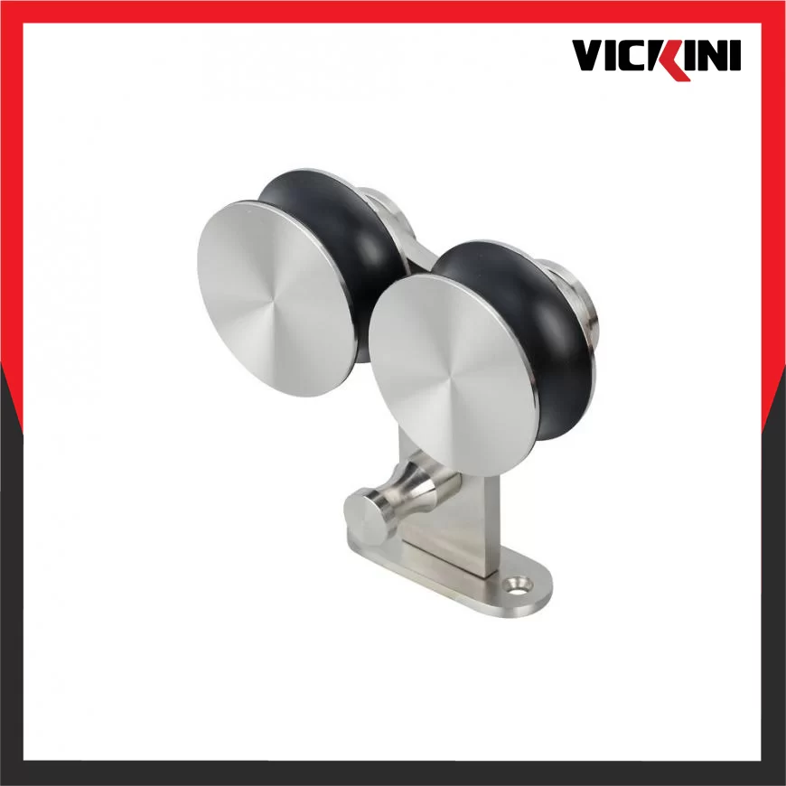 Bánh xe treo cửa VICKINI 47012.001 – Inox mờ