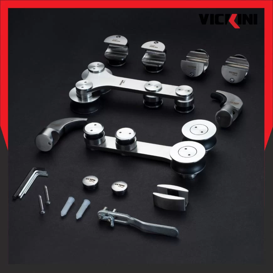 Bộ bánh xe kẹp kính VICKINI 62004.001