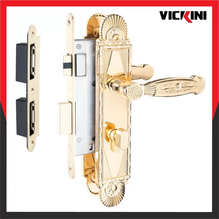Khóa cửa nẹp VICKINI 38502.101 – Vàng 24K