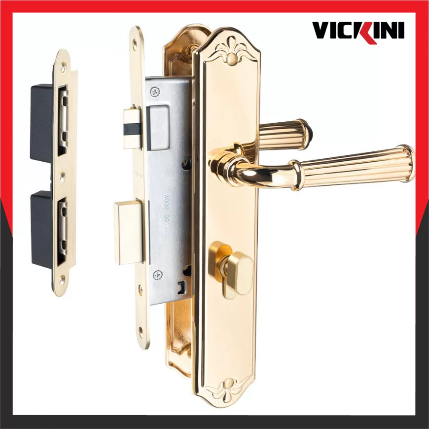 Khóa cửa nẹp VICKINI 38538.101 – Vàng 24K