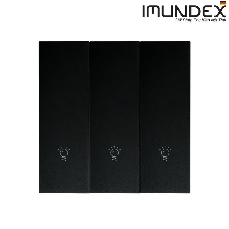 Công tắc zigbee loại nút nhấn, 3 phím, màu đen Imundex 7012125