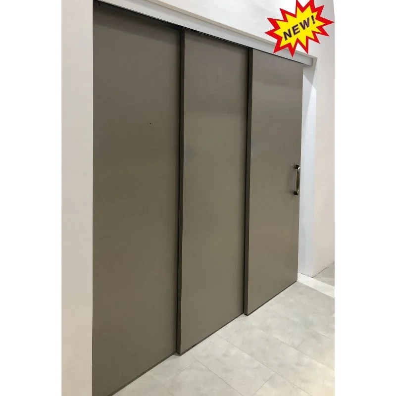 Bộ phụ kiện cửa trượt liên kết song song với giảm chấn 2 chiều cho 3 cánh [2+1] Imundex 710.60.151