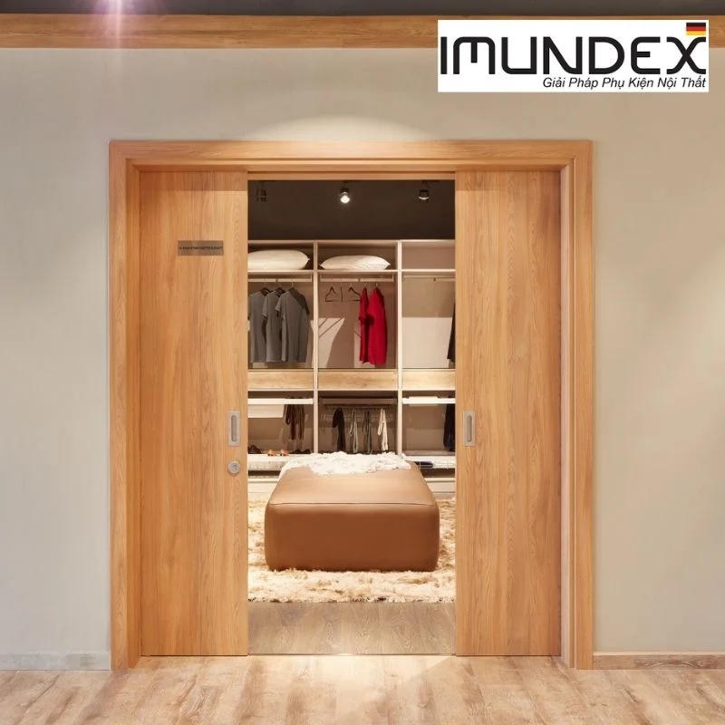 Bộ phụ kiện cửa trượt đồng bộ giảm chấn 2 chiều Imundex 710.60.152