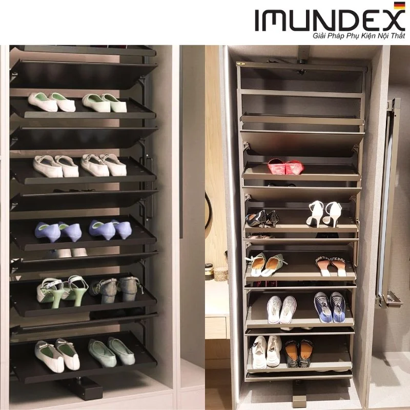 Giá để giày 360 độ có ray giảm chấn Imundex 7901103