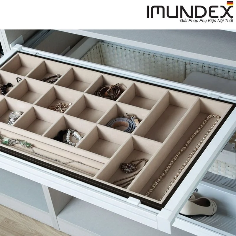 Khay nữ trang, có ray giảm chấn Imundex 7904001