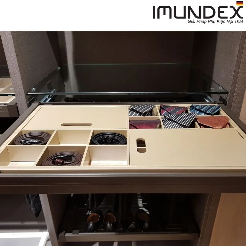 Khay nữ trang, có ray giảm chấn Imundex 7904102