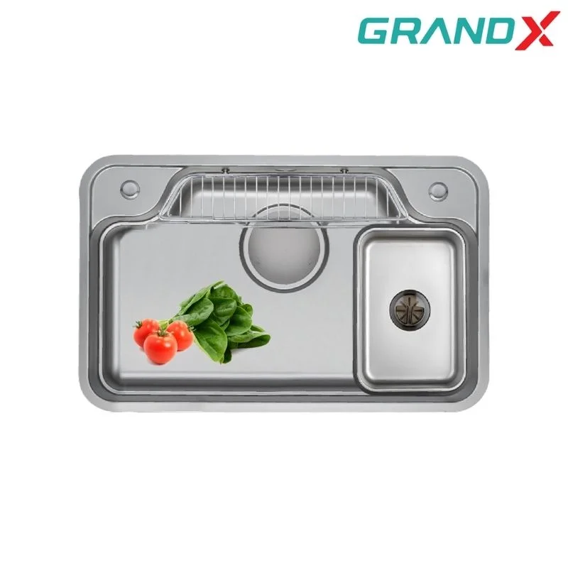 Chậu rửa chén 1 hộc inox 304 GrandX GX7548JP