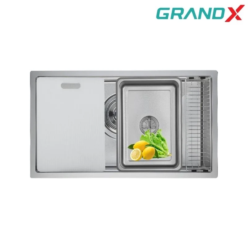 Chậu rửa chén 1 hộc inox 304 GrandX GX7845JP