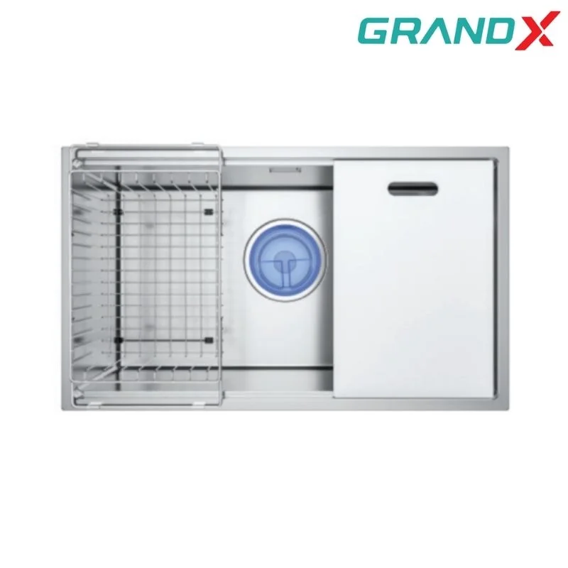 Chậu rửa chén 1 hộc inox 304 GrandX GX7846S Smooth