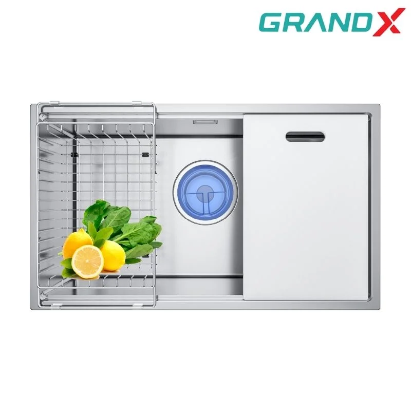 Chậu rửa chén 1 hộc inox 304 GrandX GX8646S