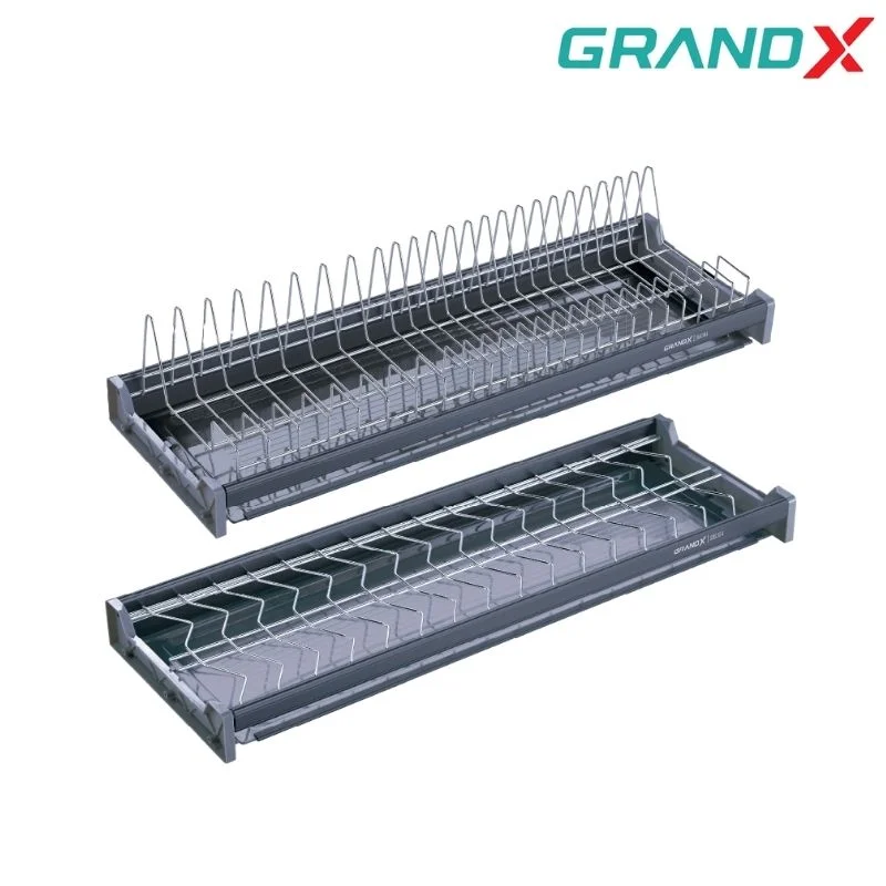 Giá chén bát cố định 800mm Inox 304 nan dẹt GrandX XF.80S