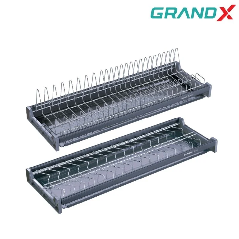 Giá chén bát cố định 900mm Inox 304 nan dẹt GrandX XF.90S