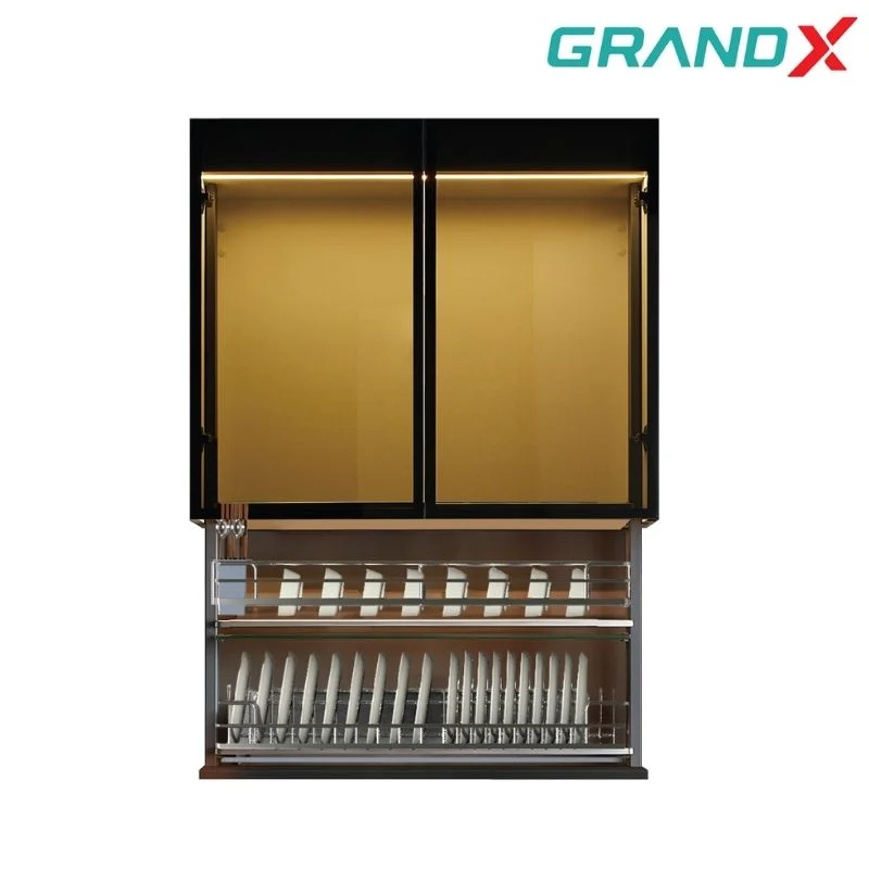 Giá bát nâng hạ điện 800mm Inox 304 GrandX XL.80EM