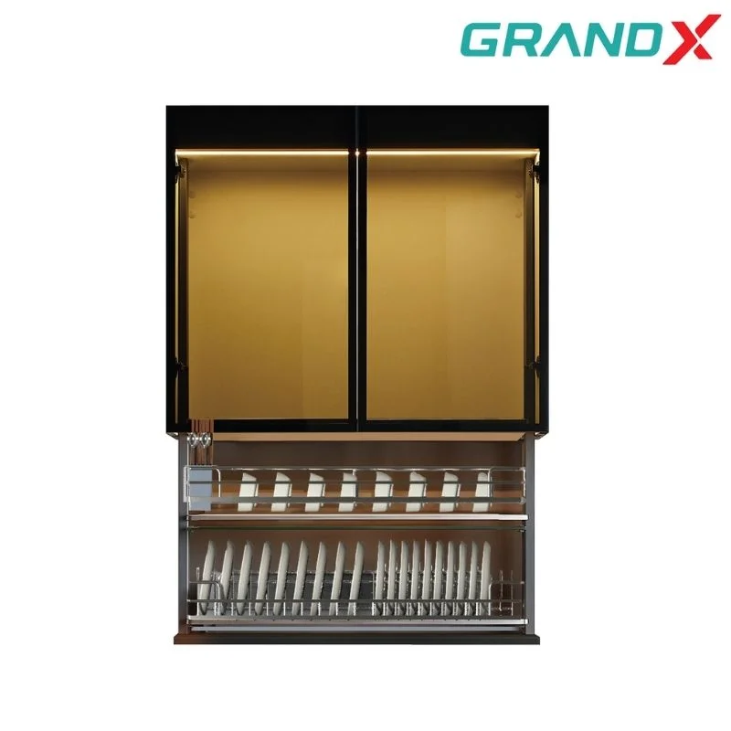Giá bát nâng hạ điện 900mm Inox 304 GrandX XL.90EM