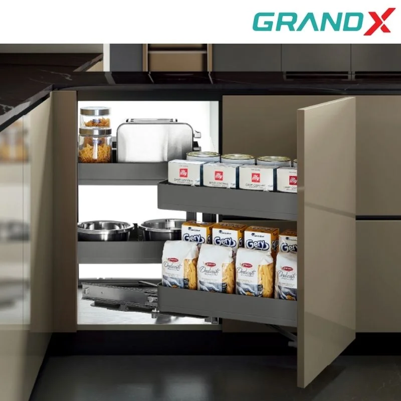 Kệ góc liên hoàn Titanium GrandX XMC.45TL Trái