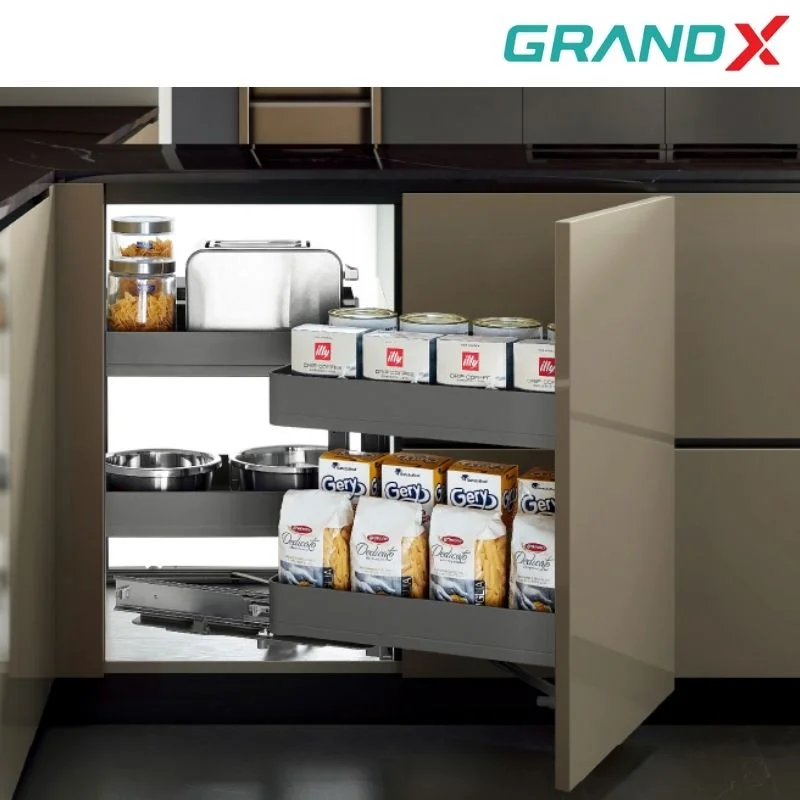 Kệ góc liên hoàn Titanium GrandX XMC.45TR Phải