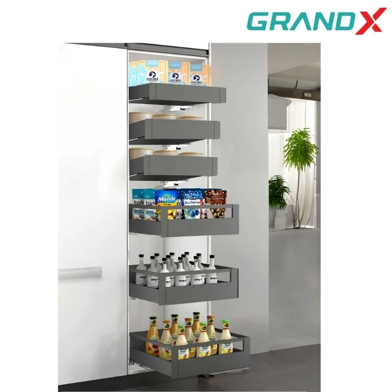Tủ đồ khô 5 tầng 500-900mm GrandX ray hộpXPR.B559