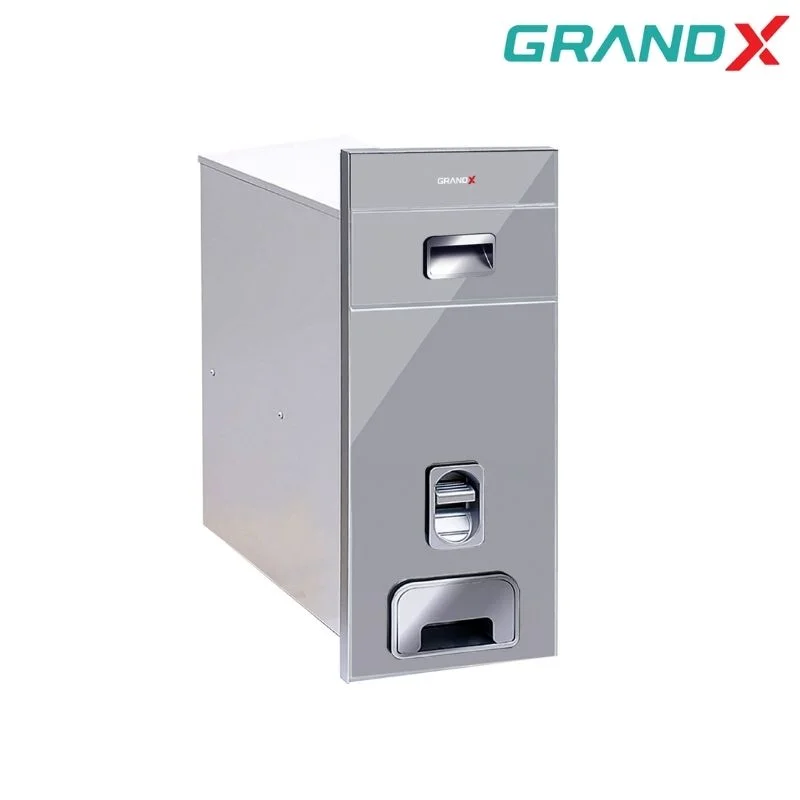 Thùng gạo mặt gương 300mm inox GrandX XR.G301M