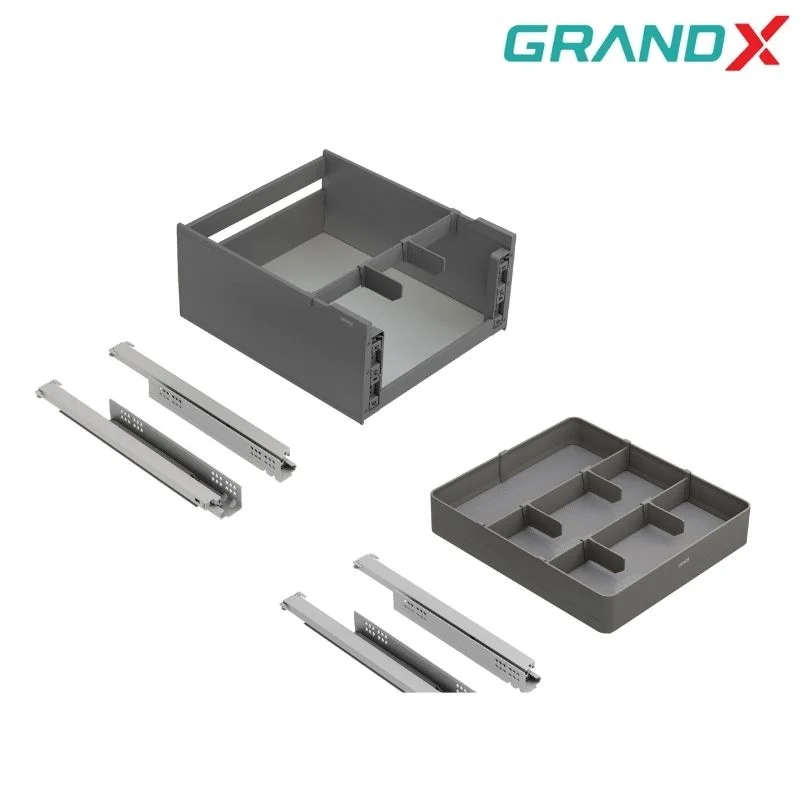 Giá gia vị 3 tầng 400mm Titanium GrandX XS.40MT
