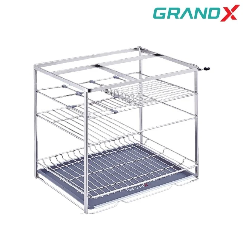 Giá gia vị 400mm Inox 304 nan dẹt GrandX XS.40S