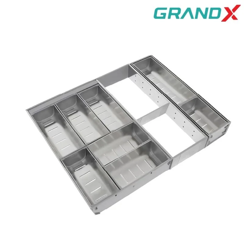 Khay chia inox 304 Rộng 535mm GrandX XT.S535