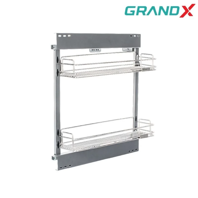 Kệ chất tẩy rửa nan dẹt 200mm inox 304 GrandX XU.200S