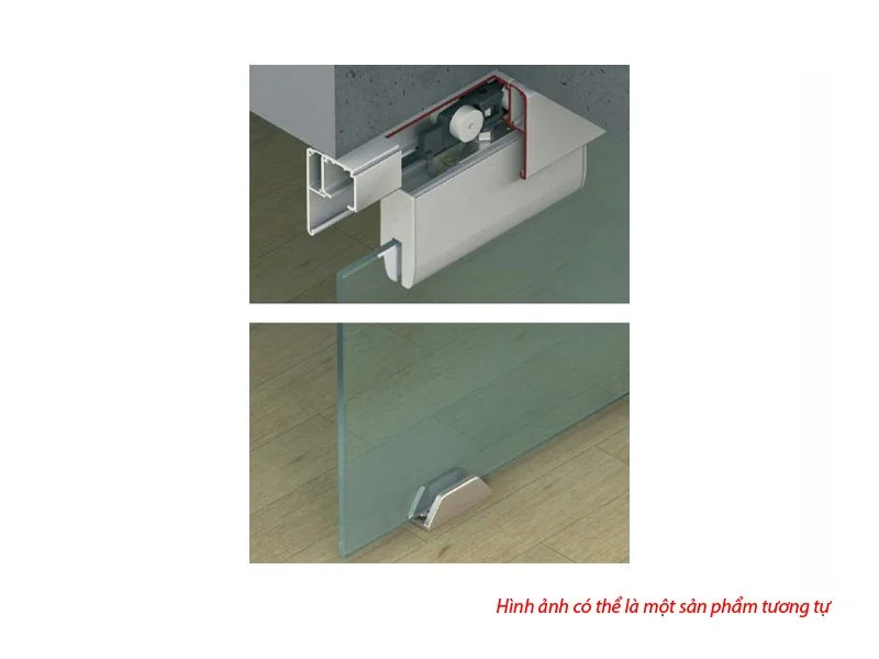 Bộ phụ kiện cửa trượt kính 120N – cho kính dày 10mm Hafele 941.25.124