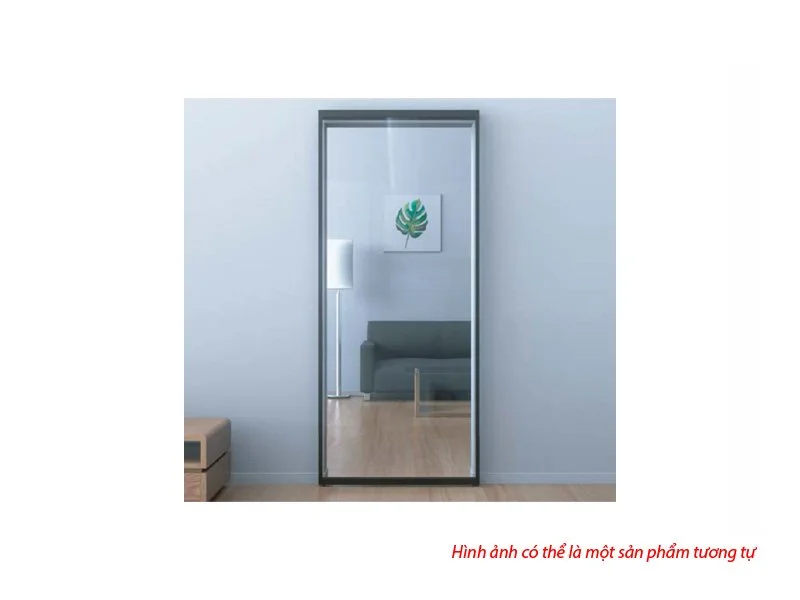 Bộ phụ kiện với khung nhôm và ray trượt cho 1 cửa (có cơ cấu giảm chấn) SLIDO DESIGN 80-M Hafele 940.59.010