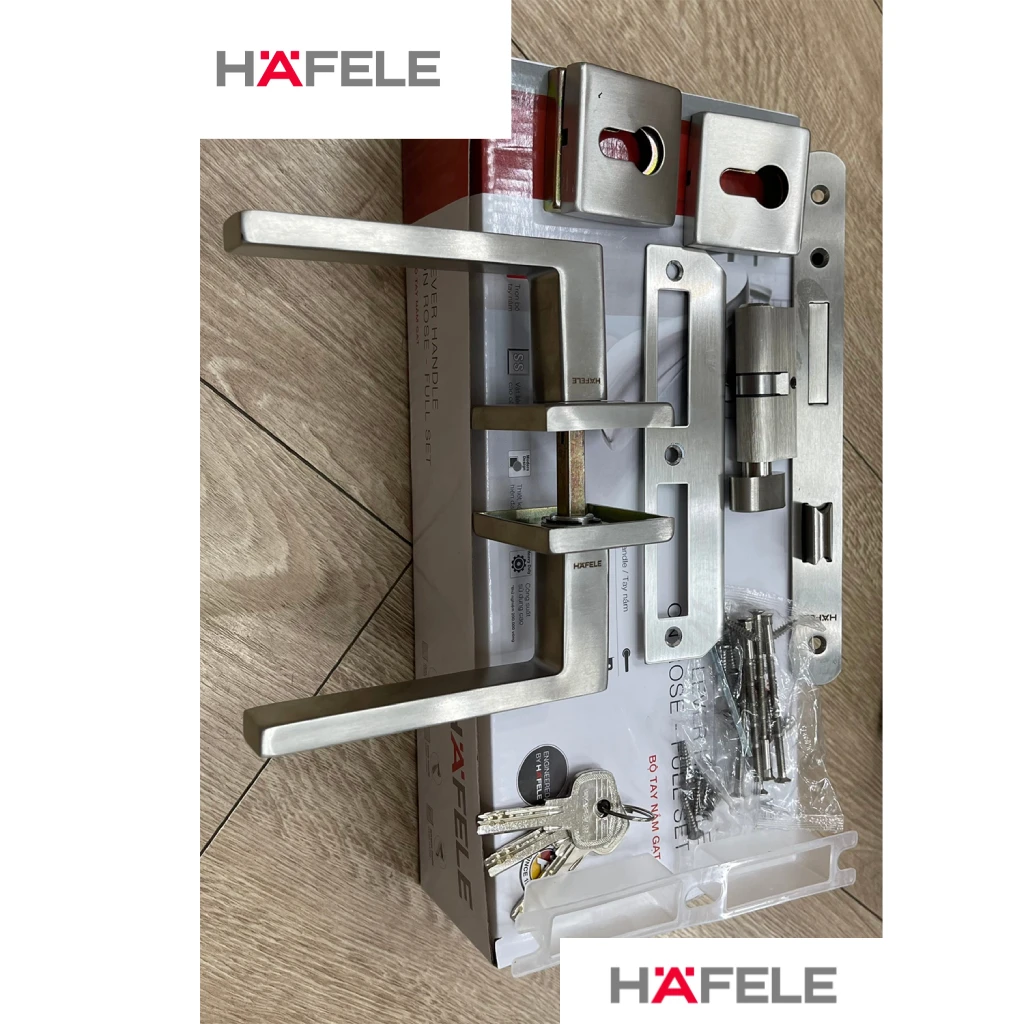 Bộ tay nắm gạt cửa đi DIY Hafele 499.63.803
