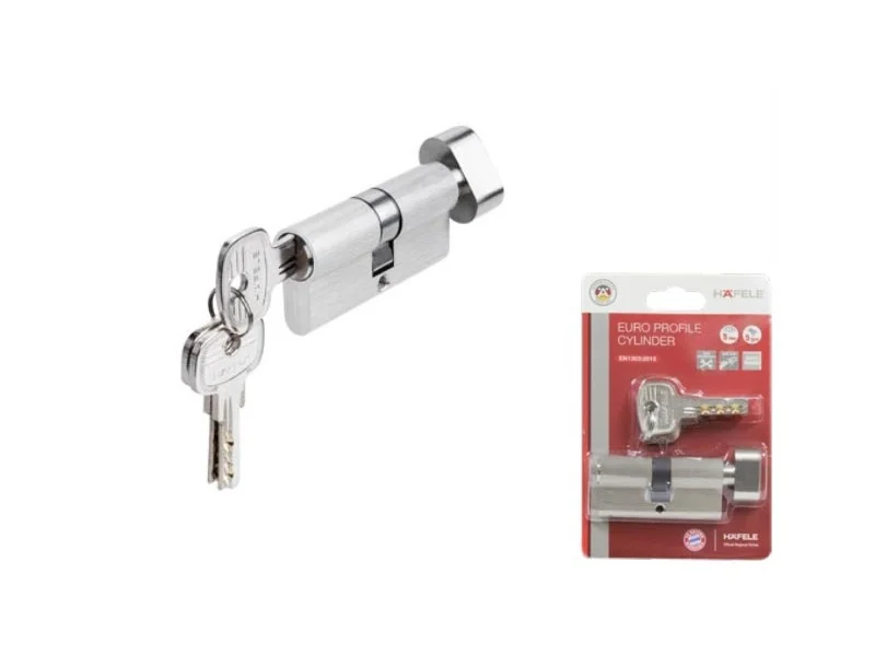 Ruột khoá 1 đầu chìa 1 đầu vặn Häfele 65mm 489.56.003