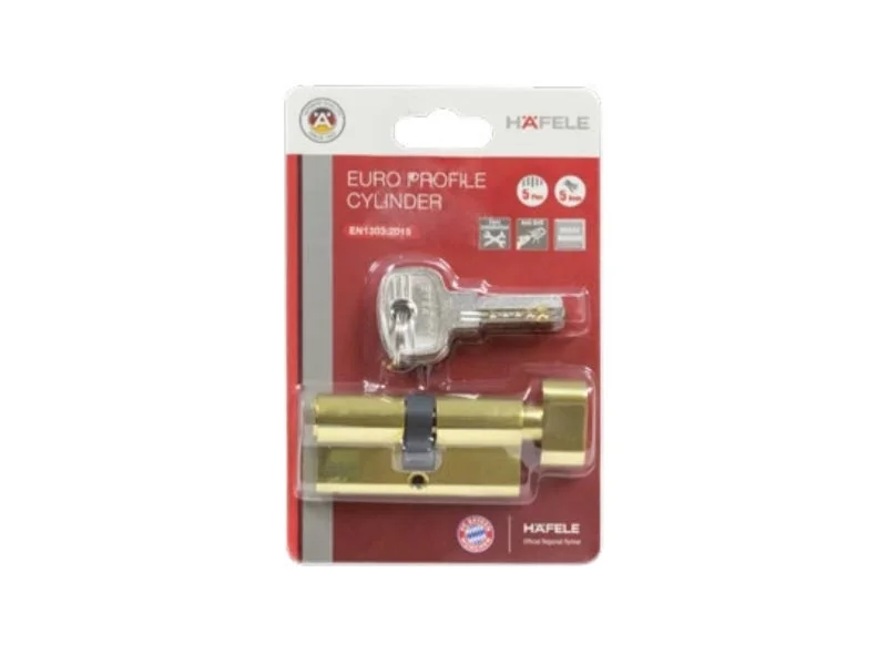 Ruột khoá 1 đầu chìa 1 đầu vặn Häfele 65mm 489.56.005