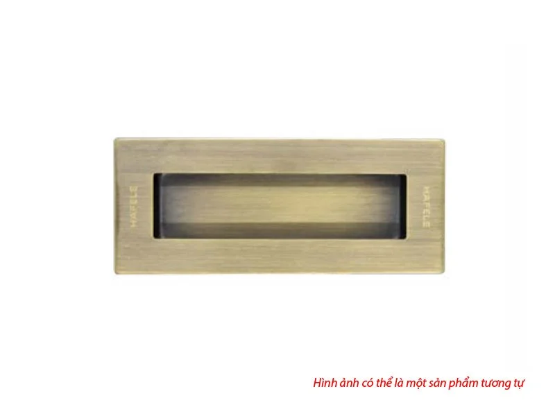 DIY Tay nắm âm 125x51mm – Màu đồng rêu Hafele 489.72.145