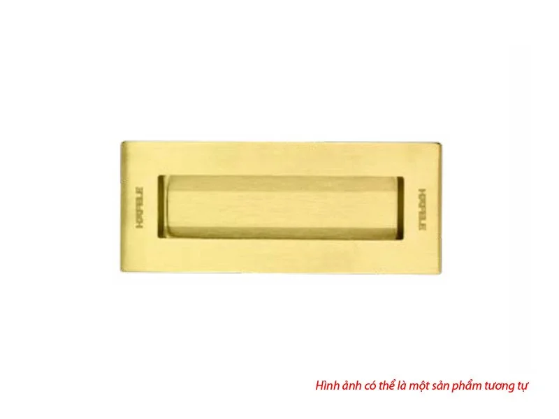 DIY Tay nắm âm 125x51mm – Màu đồng bóng PVD Hafele 489.72.141