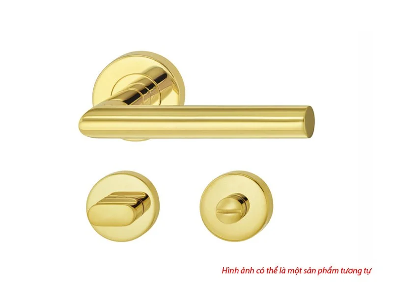 Tay nắm gạt cho cửa vệ sinh màu đồng bóng PVD Hafele 903.93.558