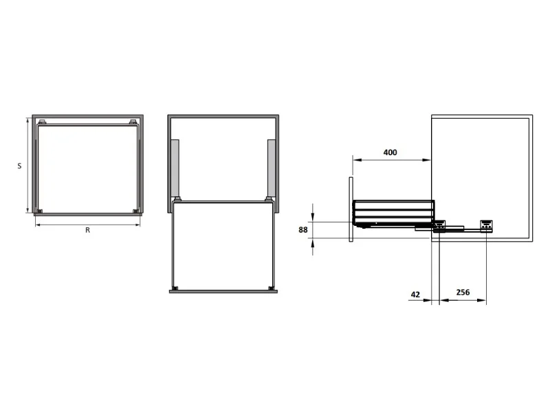 Kệ chén bát Inox 304 Hafele 900mm 549.08.014