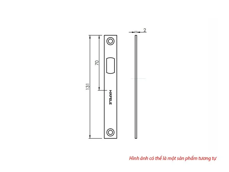 Bas tường cho cửa mở trượt Hafele 981.59.070