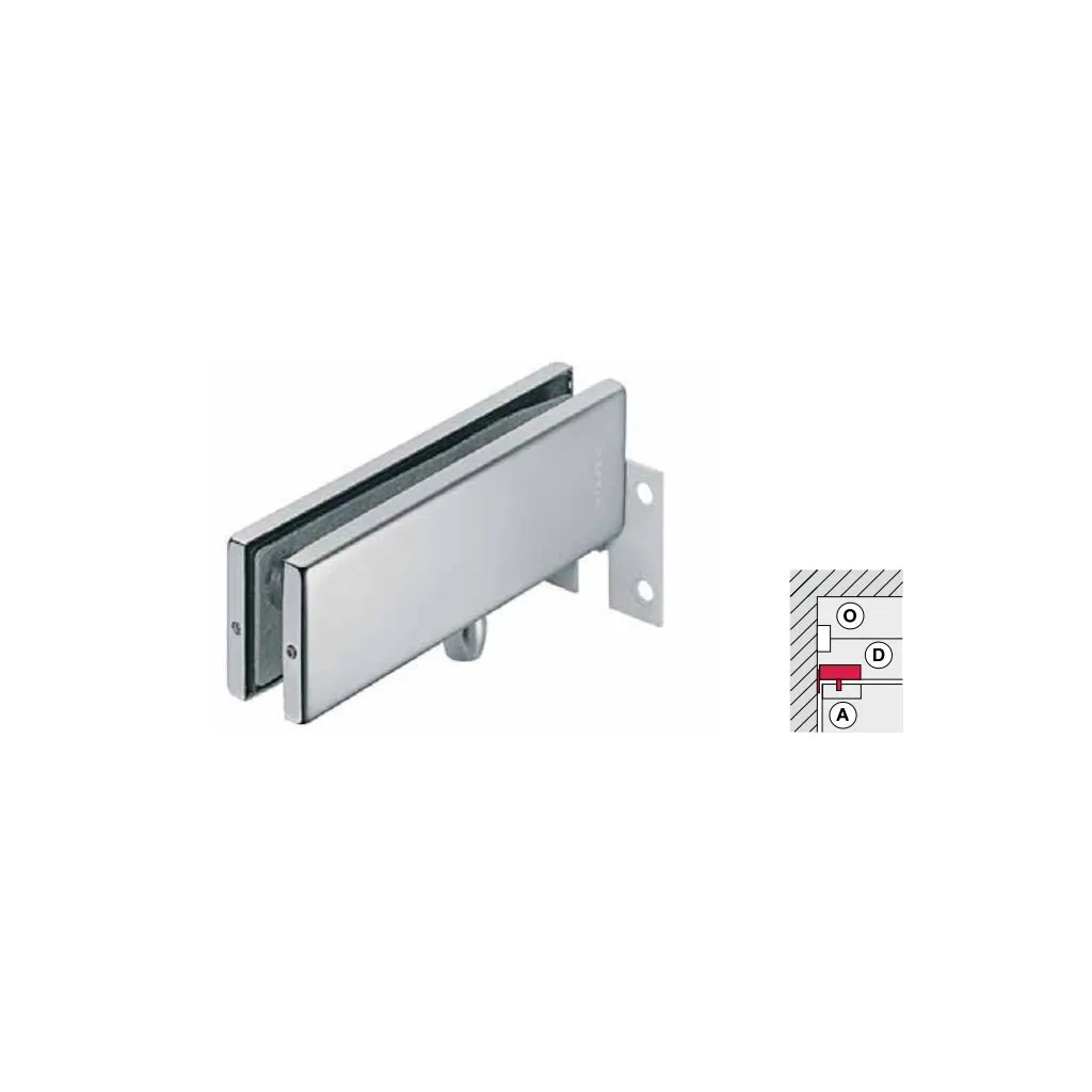Kẹp đỉnh Hafele inox bóng 981.00.666
