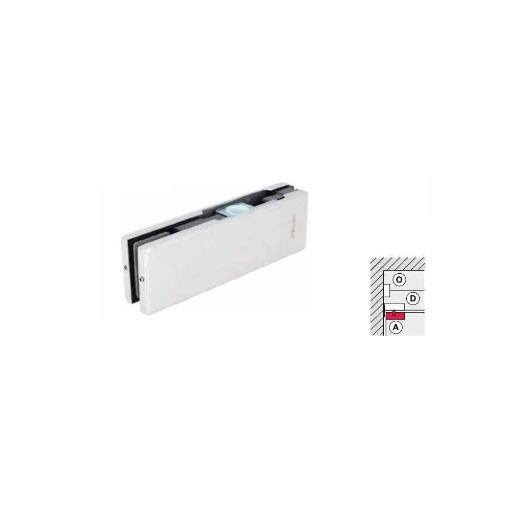 Kẹp kính trên Häfele inox bóng 981.00.657