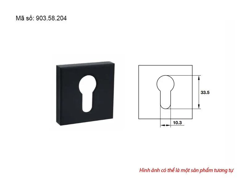 Nắp chụp ruột khóa Hafele màu đen 903.58.204
