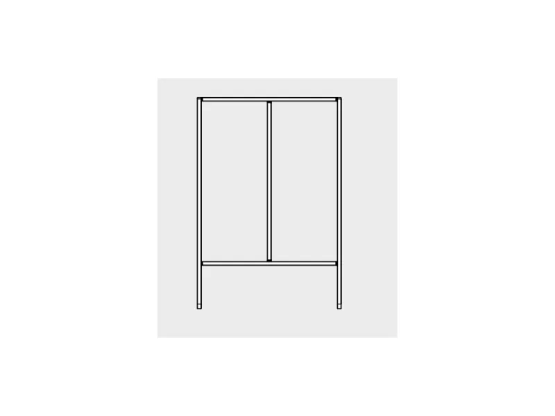 Bộ khay chia ngăn kéo rộng 400mm màu trắng mờ Hafele 552.52.803