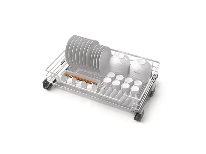 Kệ chén bát Inox 304 Hafele kèm ống đựng đũa 900mm 549.08.154