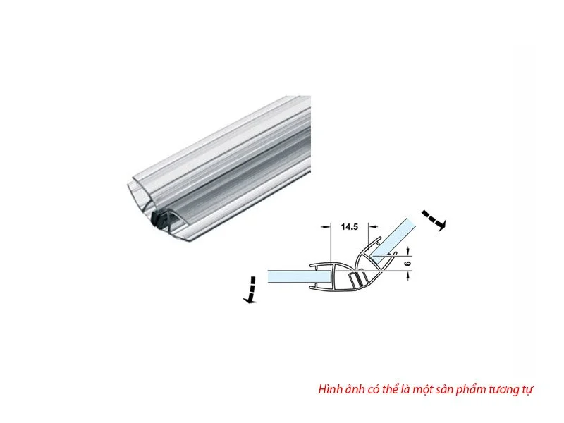 Ron cửa kính nam châm Hafele 135° cho kính 10-12mm 950.50.029