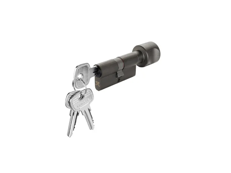 Ruột khóa Hafele một đầu chìa, một đầu vặn dài 81mm 916.64.928