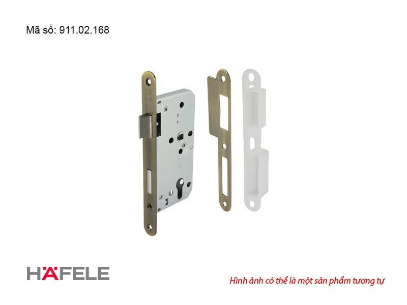Thân khóa lưỡi gà chốt chết Hafele Đồng rêu 911.02.168